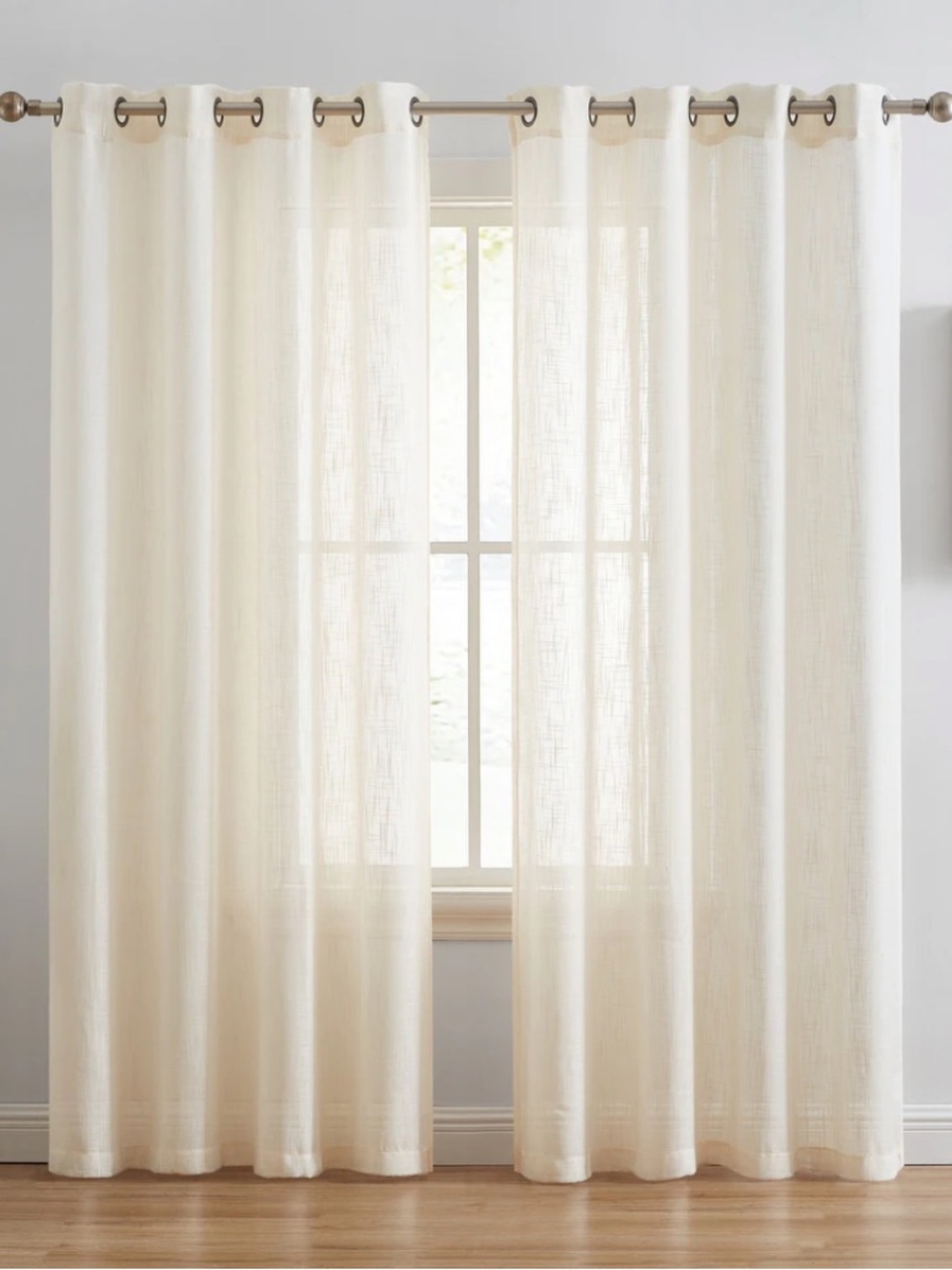 HLC.me Abbey faux linen curtain panels